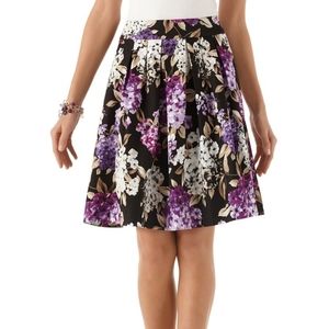 Cotton floral full skirt